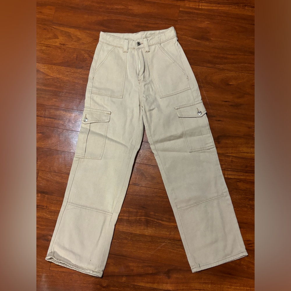SHEIN Men's Beige Cargo Pants